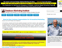 Tablet Screenshot of dbmarketing.com